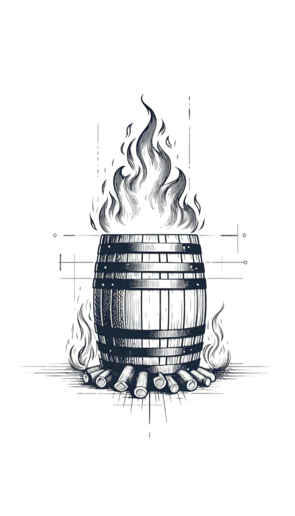 ZAK Cooperage Barrel Char, Toast, and Air Seasoning options